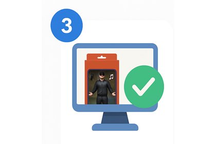 Zaakceptuj wizualizację i oczekuj przesyłki